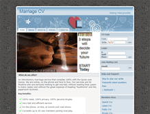 Tablet Screenshot of marriagecv.com